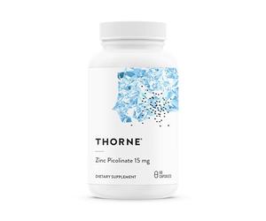 Thorne Zinc Picolinate 15mg - Supplément de Zinc Hautement Absorbable - Pour le Bien-être, le Système Immunitaire, la Santé des Yeux et de la Reproduction - 60 Capsules
