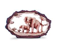 Thorness Éléphant accrocheur sur pied avec bébé veau décoratif | Ornements d'éléphant | Cadeau pour la maison | Salon | Animal sauvage
