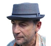 Thorness Rude Boy/Ska Pork Pie Hat - Grey Size 59cm
