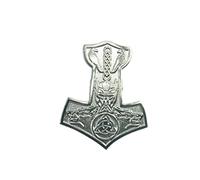 Thor's Marteau Mjolnir Viking Argent Métal Pin Badge Broche