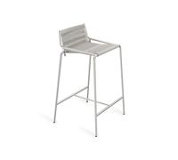 Thorup Copenhagen Noel Tabouret de Bar Acier Inoxydable/ Gris Laine Bas