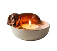 Thothers of Decorative - Thé Light Holder | 7x7x5cm Design Dog Design Cangles modernes pour la maison Centre de table pour l'événement Réception de fête