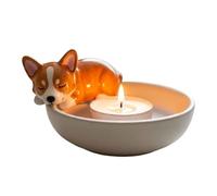 Thothers of Decorative - Thé Light Holder | 7x7x5cm Design Dog Design Cangles modernes pour la maison Centre de table pour l'événement Réception de fête