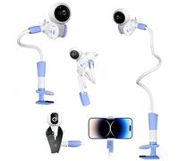 Thotvend Support Universel Babyphone Caméra - Double Bras 360° Réglable, Installation sans Perçage, Compatible avec 90% des Modèles de Babyphones, Pince Anti-Dérapant (85cm, Alliage de Magnésium)