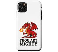 Thou Art Mighty Red Dragon avec haleine de feu Coque pour iPhone 11 Pro Max
