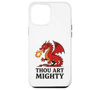 Thou Art Mighty Red Dragon avec haleine de feu Coque pour iPhone 12 Pro Max