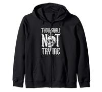 Thou Shall Not Try Me - Crâne Sarcastique Humoristique Sweat à Capuche