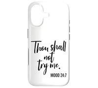Thou Shall Not Try Me Mom 24:7 Pinceau Coque pour iPhone 17