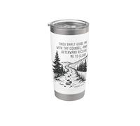 Thou Shalt Guide Me - Psalms 73:24 Camping Faith Gobelet isotherme en acier inoxydable double paroi