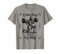 Thou Shalt Not Skip Leg Day Funny Medieval Gym Fitness T-Shirt