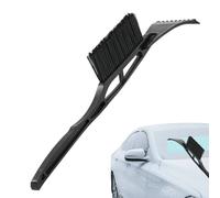 Thoughtful Design: This snow brush combines scraping and shoveling functions to deliver all-weather performance, making it easier to clear iced windshield and improve visibility quickly for travel in