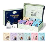 Thoughtfully, Coffret cadeau de thés Alice au pays des merveilles, 6 saveurs, lot de 90