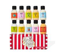 Thoughtfully Coffret Épices Gourmet pour Popcorn - 10 Mélanges | 10 mélanges d'épices pour popcorn en set de dégustation - cadeau pour soirées cinéma et gourmands