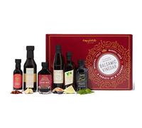Thoughtfully Gourmet, Coffret Cadeau de Vinaigre Balsamique aux Saveurs de Figue, de Piment, d'ail et Autres, Paquet de 6