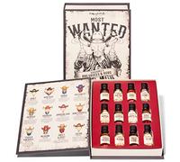 Thoughtfully Gourmet, Wild Western-Theme BBQ Sauce and Rubs Coffret cadeau comprenant un barbecue au miel, un barbecue Montréal et plus encore, excellent cadeau pour homme, lot de 12