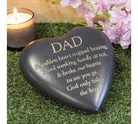 Thoughts of you Dad Décoration commémorative en forme de cœur