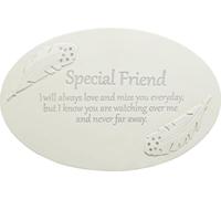 Thoughts of You Plaque commémorative en résine - Ami spécial WD146 (Taille unique) (Crème)