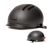 Thousand Chapter MIPS Casque de Vélo pour Adultes - Feu Arrière à LED, Certifié pour la Sécurité à Vélo, Léger et à Profil Bas, Unisexe, Système PopLock