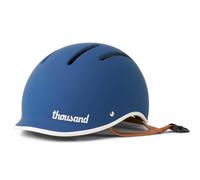 Thousand Jr. Casque de vélo Enfant - Autocollants réfléchissants avec Boucle magnétique Anti-pincement -Certifié ASTM CE CSPC vélo pour Enfants Roller et Skateboard - Blazing Blue