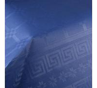 Thouy Nappe en Papier damassé Bleu en Rouleau 1,18 x 25 m