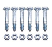 Thouyadyeh Lot de 6 goupilles de cisaillement et écrous 53200500 532005 pour souffleuse à neige à deux étages Ariens ST520 ST524 ST624 ST724 532005 05907100 AM123342