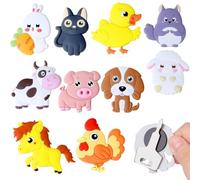 THQAE 12 Pcs magnet frigo enfant, magnet enfant, Magnet frigo Enfant Petits Aimants Éducatifs, Jeu Magnétique pour Enfants, Magnets Aimantés Faits de Matériaux en PVC