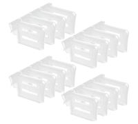 THQAE 12 Pcs Séparateurs de Réfrigérateur en Plastique Diviseur de Réfrigérateur Réglable Séparateurs de Organisateur Frigo Séparateur de Porte Latérale de Réfrigérateur pour Rangement Cuisine
