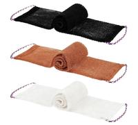 THQAE 3 Pcs djampe African Net Sponge, Nylon Djampé Filet De Douche Africain, Eponge Africaine Avec Corde à Main, Exfoliant Gratte Dos Douche, Doux et Rugueux Filet de Douche pour Hommes Femmes