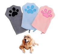 THQAE 3 Pcs gant de toilette bebe, gants de toilette en microfibre, gants de toilette super absorbants et doux de style animal mignon, Gommage doux pour le bain et la douche des bébés, tout-petits