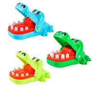 THQAE 3x Croc Dentiste Jeu De SociéTé, Jeux Crocodile Dent, Compétence d'action, Jeu de fête, pour jeu familial, pour enfants, familial