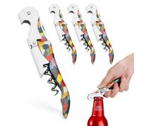 THQAE 4pcs Limonadier Professionnel,Tire Bouchon,3 en 1 Tire Bouchon Sommelier,adapté à la bière, aux cocktails et au vin, idéal pour les sommeliers