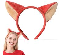 THQAE Bandeau Oreilles de Renard, Déguisement Enfant, Accessoires Carnaval, Bandeau Oreilles, Mignon Cosplay Fête Pâques