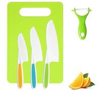 THQAE Kit de Sécurité pour Enfants, 5 Pièces couteau enfant, kit cuisine enfant, Couteau Enfant pour Couper et Cuire des Fruits ou Légumes, Ne Coupe Pas, à Partir de 2 Ans