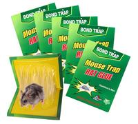 THQAE Lot de 5 Piege a Souris, Piege a Rat,Colle Souris Piege Attrape Souris Anti Souris Plaques Collantes Souris, Plaques de glu Anti Souris Anti Rat