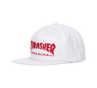 Thrasher - Casquette Visière Plate Homme Skate Mag Logo Snapback - Homme - Accessoires - Blanc - Taille: ONE Size