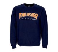 Thrasher - Crewneck SweaT-shirt Navy Orange - Homme - Sweatshirts et sweats à capuche - Bleu - Taille: M