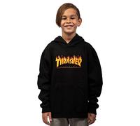 Thrasher Flame Hood Black Youth Sweat Unisexe pour Adulte