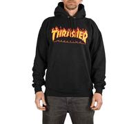 Thrasher Flame Logo Pull Capuche - Noir