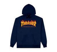 THRASHER Flame Logo T-Shirt pour Homme XL Bleu Marine