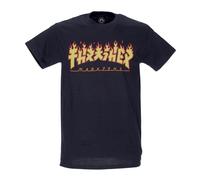 Thrasher - Godzilla Flame Tee Noir/Jaune - Homme - Tops - Noir - Taille: L