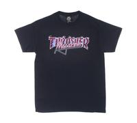 Thrasher, Homme, Tops, Bleu, Taille: M T-shirt Marine Logo Manches Courtes Coton
