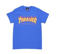 Thrasher, Homme, Tops, Bleu, Taille: XL Flame Tee Royal Blue T-Shirt