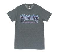 Thrasher, Homme, Tops, Gris, Taille: XL Flame Tee T-shirt Homme