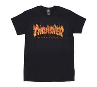 Thrasher, Homme, Tops, Noir, Taille: M Tee-shirt Noir Inferno Manches Courtes