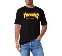 Thrasher Homme Trutsh05749 T shirt, Nero (Nero/Fiamme), M EU