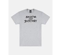 Thrasher Skate And Destroy Short Sleeve T-shirt Gris L Homme