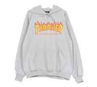 Thrasher - sweat à capuche à la flamme - Homme - Sweatshirts et sweats à capuche - Gris - Taille: L