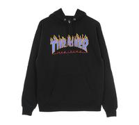 Thrasher - Sweat à Capuche Flame Noir/Bleu - Homme - Sweatshirts et sweats à capuche - Noir - Taille: S