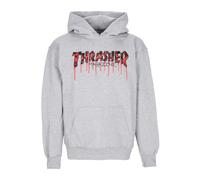 Thrasher - Sweat à capuche Goutte de sang gris clair/rouge - Homme - Sweatshirts et sweats à capuche - Gris - Taille: XL