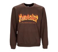 Thrasher - SweaT-shirt col rond chocolat noir - Homme - Sweatshirts et sweats à capuche - Brun - Taille: XL